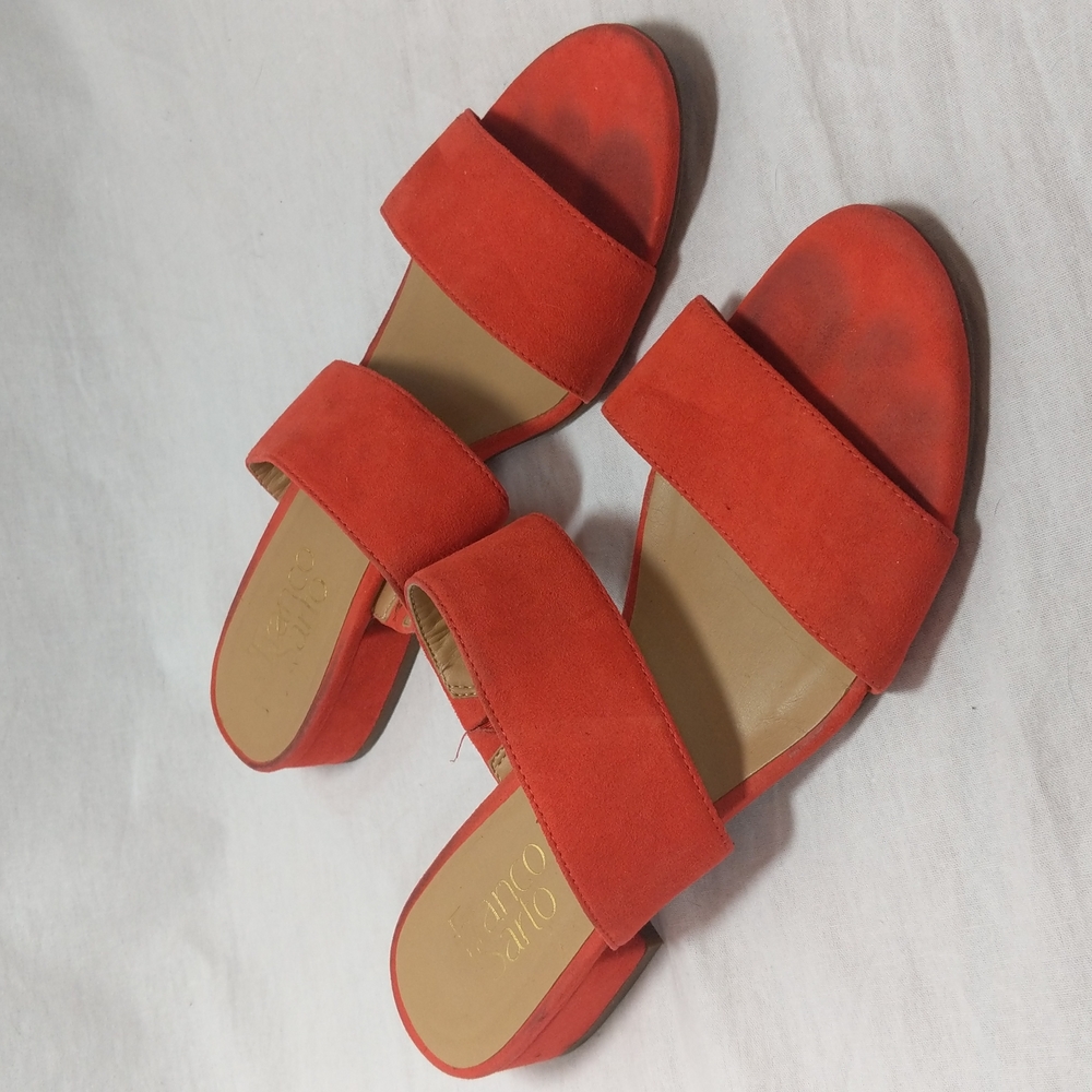 Franco Sarto Suede Slide Sandals